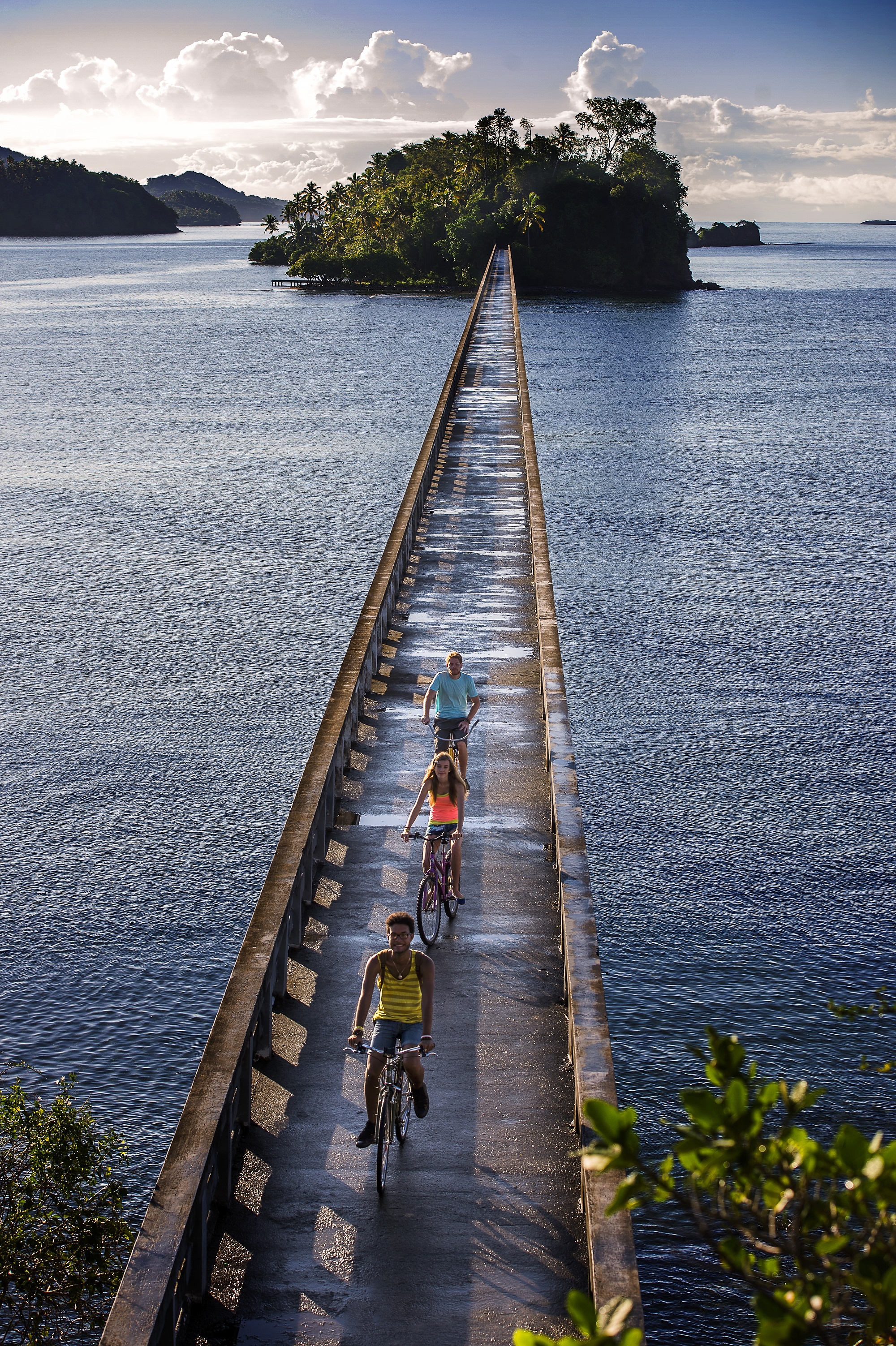 bikes on bridge